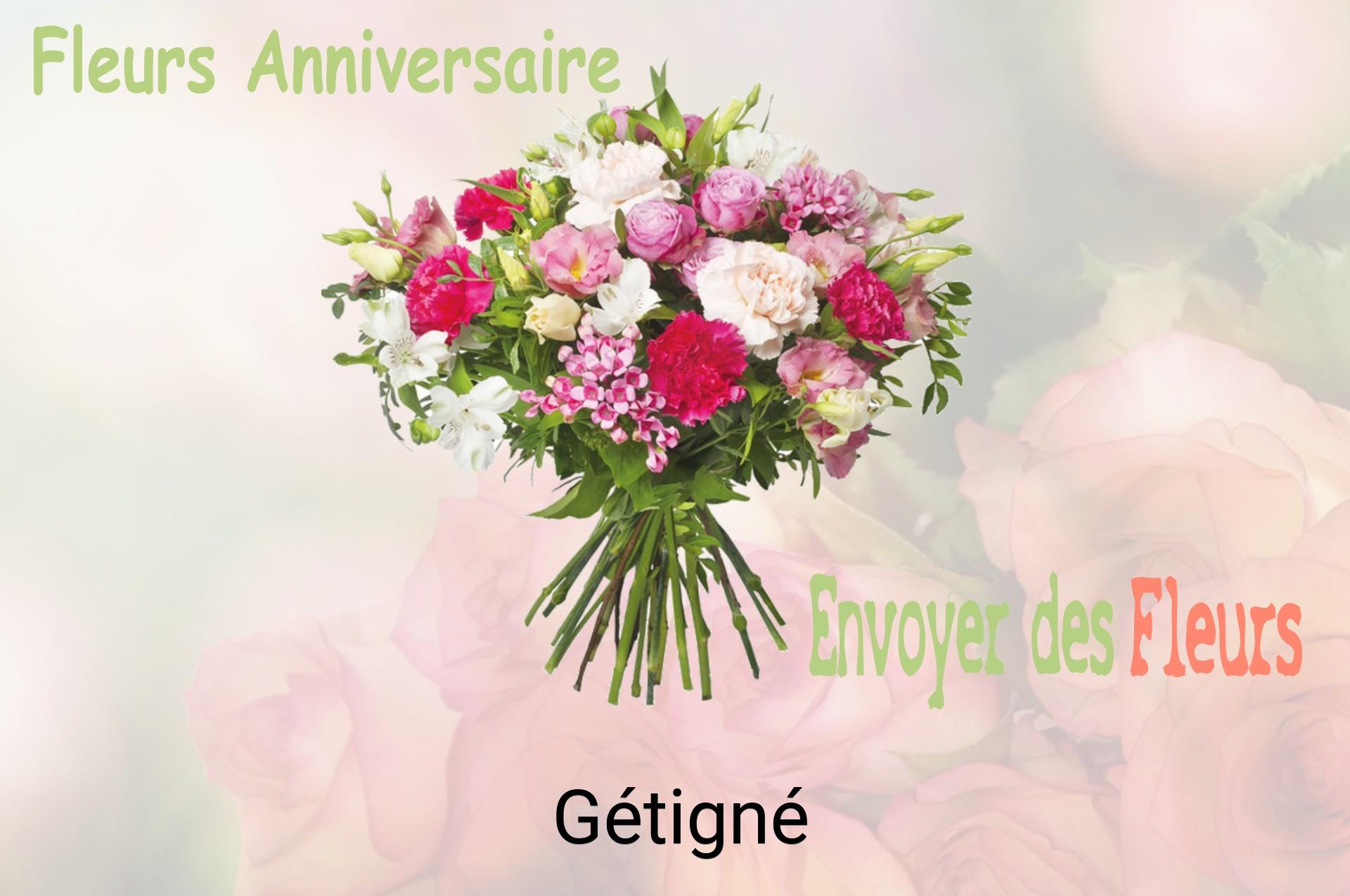 Bouquet de fleurs d’anniversaire livré à Gétigné